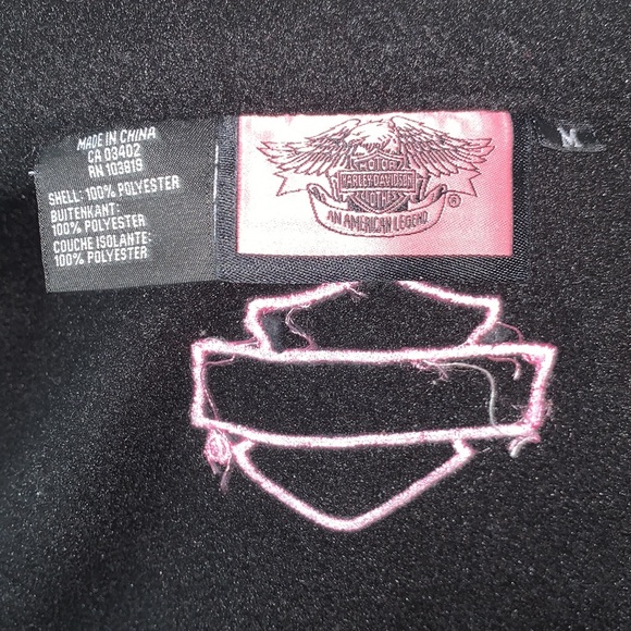 HARLEY-DAVIDSON SIZE MEDIUM FLEECE ZIPPERED JACKET - Picture 9 of 11